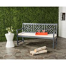 Safavieh Bradbury 3-Seat Bench - Ash Gray Finish