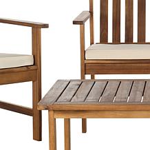 Safavieh Burbank 4pc Outdoor Living Set - Brown-Beige