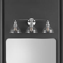 Safavieh Calyna Black Metal and Glass Wall Sconce 27.25"