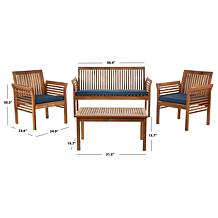 Safavieh Carson 4-Piece Outdoor Set