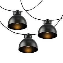 Safavieh Claudie 10-Light Black Outdoor String Light 120"
