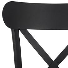 Safavieh Core Cross Back Chair, 2-pack, 17.3" x 19.7" x 33.4"