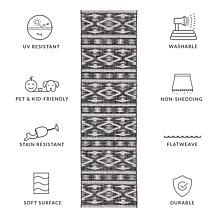 Safavieh Courtyard Freya 2'-3" X 8' Indoor/Outdoor Rug