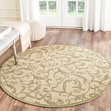 Safavieh Courtyard Gillian 5'3" x 5'3" Round Rug
