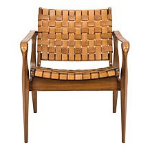 Safavieh Couture Dilan Leather Safari Chair