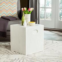 Safavieh Cube Concrete Accent Table - Ivory