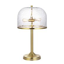 Safavieh Daye 20.5" Clear and Brass Table Lamp