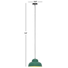 Safavieh Destryn 13" Green Pendant Light