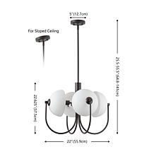 Safavieh Dreya 22" Oil Rub Bronze Pendant Light