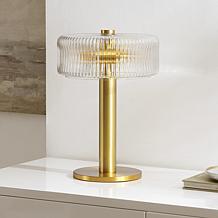 Safavieh Dua 17" Clear Brass Table Lamp