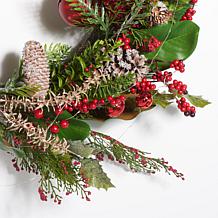 Safavieh Faux 30" Myrtle LED Wreath
