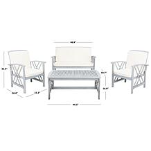 Safavieh Fontana 4-piece Outdoor Living Set