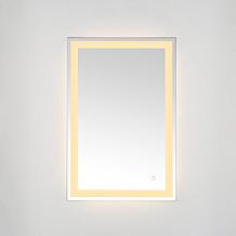 Safavieh Hyatt 24" Aluminum LED Mirror