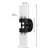 Safavieh Joli 4-Light Chrome Wall Sconce 6 x 4.25 x 17"