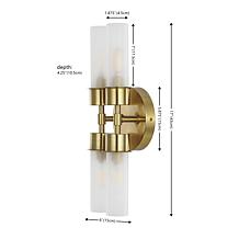 Safavieh Joli 4-Light Chrome Wall Sconce 6 x 4.25 x 17"