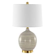 Safavieh Kremp Grey Ceramic Table Lamp with USB, 23"