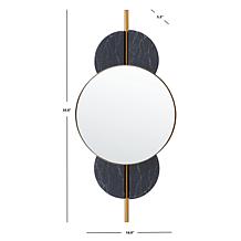 Safavieh Lavelle 16" Black and Gold Mirror