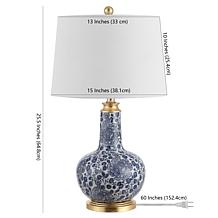Safavieh Leia 25.5" Blue Ceramic Table Lamp