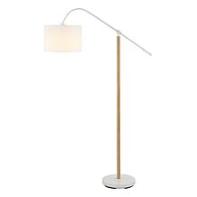 Safavieh Levitt 61" White and Natural Floor Lamp