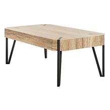 Safavieh Liann Mid-Century Rustic Wood-Top Coffee Table