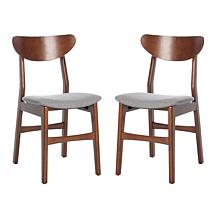 Safavieh Lucca Retro Brown Dining Chair 2-pack