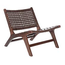 Safavieh Luna Leather Woven Accent Chair