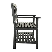 Safavieh Mayer Outdoor Bench with Shelf