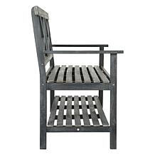 Safavieh Mayer Outdoor Bench with Shelf
