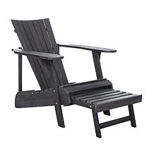 Safavieh Merlin Adirondack Chair with Retractable Footrest