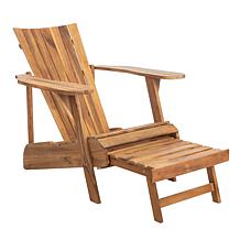 Safavieh Merlin Adirondack Chair with Retractable Footrest