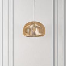 Safavieh Mesa Extendable Natural Wood Pendant 17.75"