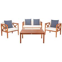 Safavieh Montez 4-Piece Outdoor Set with Accent Pillows