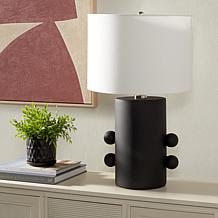 Safavieh Nayeem Black Ceramic Table Lamp 15" x 15" x 25"