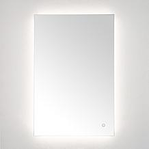 Safavieh Nolan 24" White Aluminum LED Mirror