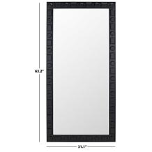 Safavieh Odette 31" Black MDF and Veneer Mirror