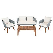 Safavieh Prester 4-piece Outdoor Living Set