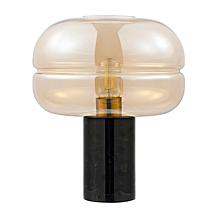 Safavieh Runa Amber Glass Shade Table Lamp 14"H