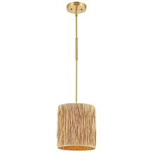 Safavieh Saija Natural and Gold Extendable Pendant Light