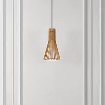 Safavieh Sonjay Natural MDF Wood and Iron Pendant
