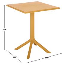Safavieh Stella Square Bistro Table in Vibrant Yellow