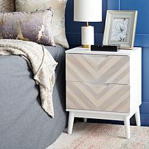 Safavieh Tay 2Drw Patterned Nightstand