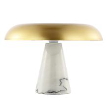 Safavieh Vaughan Brass and White Marble Table Lamp 10"