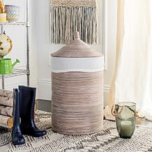 Safavieh Wellington Rattan Storage Hamper With Liner