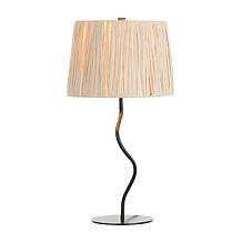 Safavieh Ziggi Black Metal Table Lamp with Paper Rope Shade