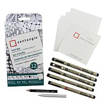 Sakura Zentangle Drawing Set of 12 - White