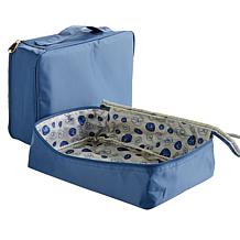 Samantha Brown Croco Embossed Luggage 4-piece Set