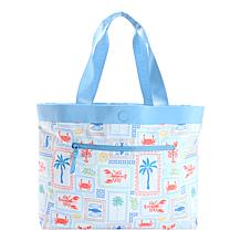 Samantha Brown Reversible Solid/Print Tote Bag