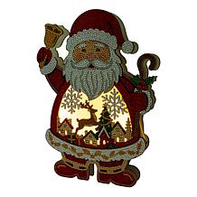 Santa 3D Glow Scene with LED light