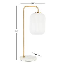 Santina 20" Gold and White Table Lamp