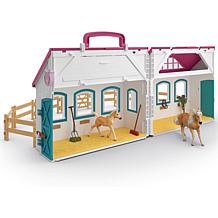 Schleich Horse Club Open Stable Litte Horseshoe 60pc Playset